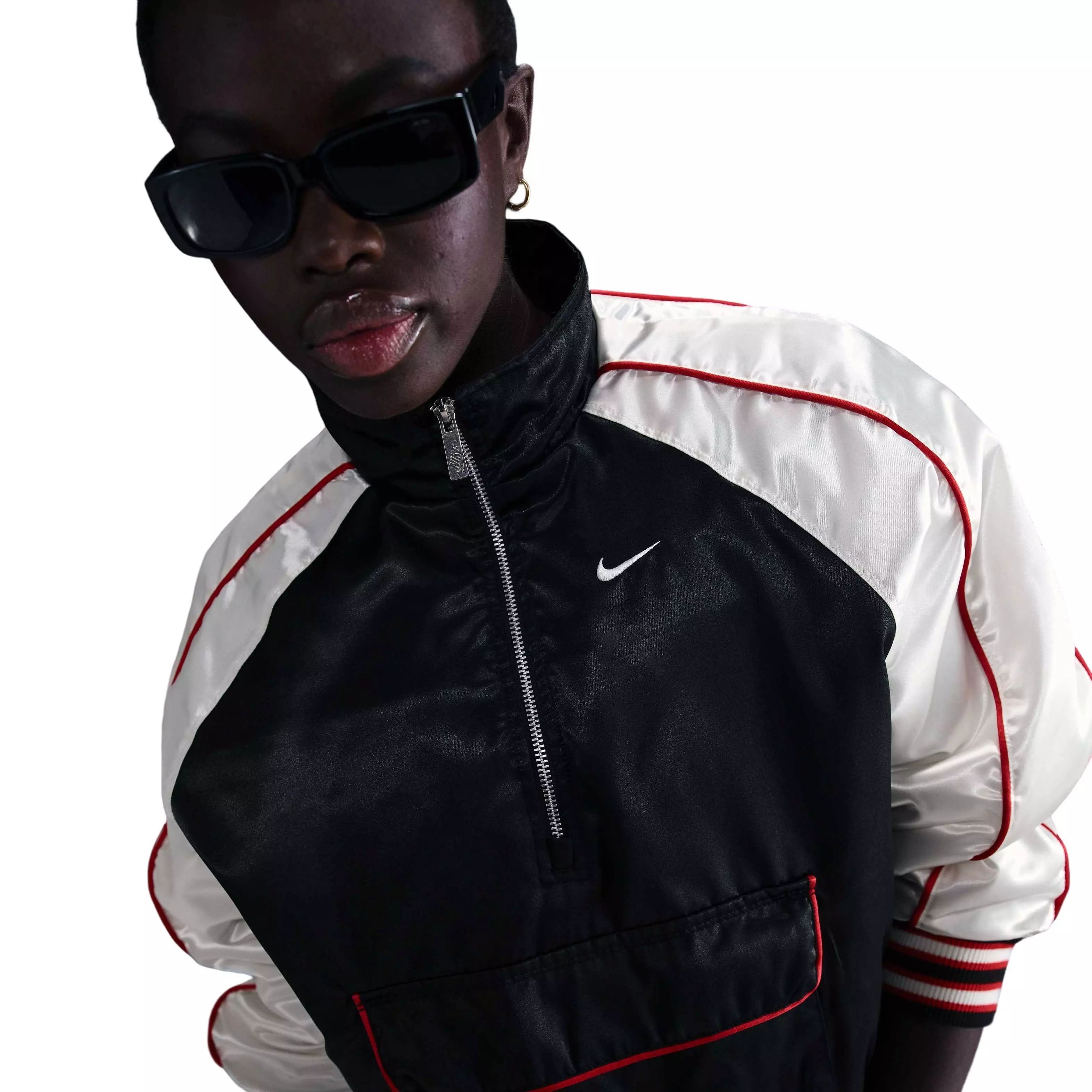 Nike Women's Sportswear Street Souvenir Oversized Jacket-Black